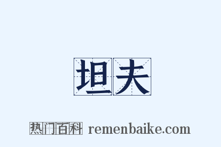 坦夫是什么意思的图片